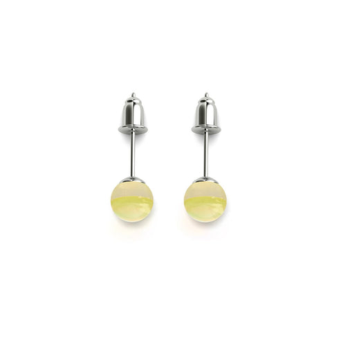 Coup de soleil | Argent sterling .925 | Boucles d'oreilles mini clous Galaxy Glass